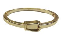 Toptan Unisex Kemer Desenli Kelepçe Bileklik Altın Renk