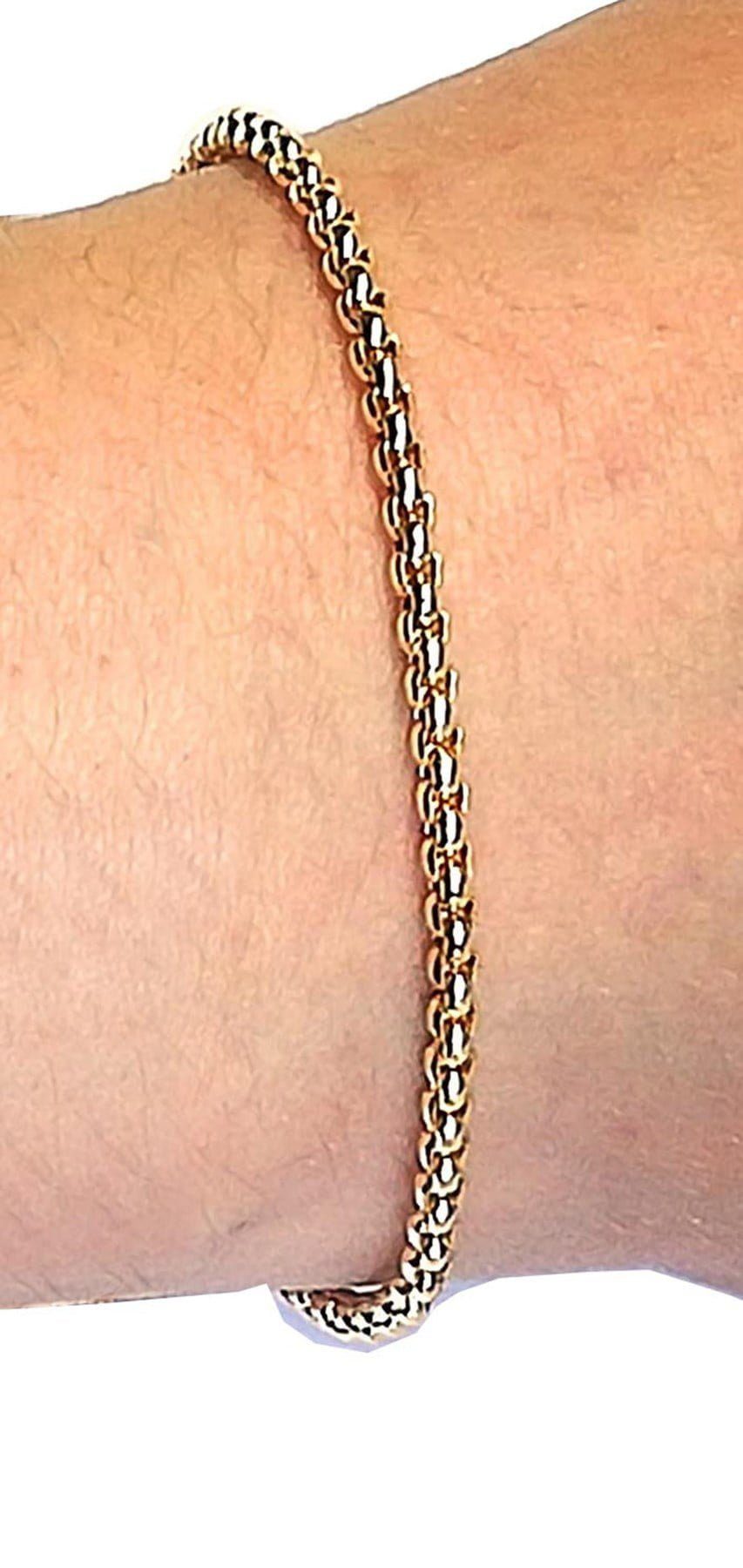 Toptan Unisex Altın Kaplama Arnavut Asansör Zincir Bileklik 3 Toptan Unisex Altın Kaplama Arnavut Asansör Zincir Bileklik