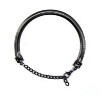 Toptan Unisex Siyah Kaplama italyan Bileklik