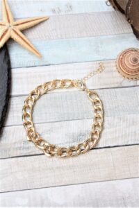 Toptan Gold Kaplama Orta Boy Gourmet Zincir Halhal