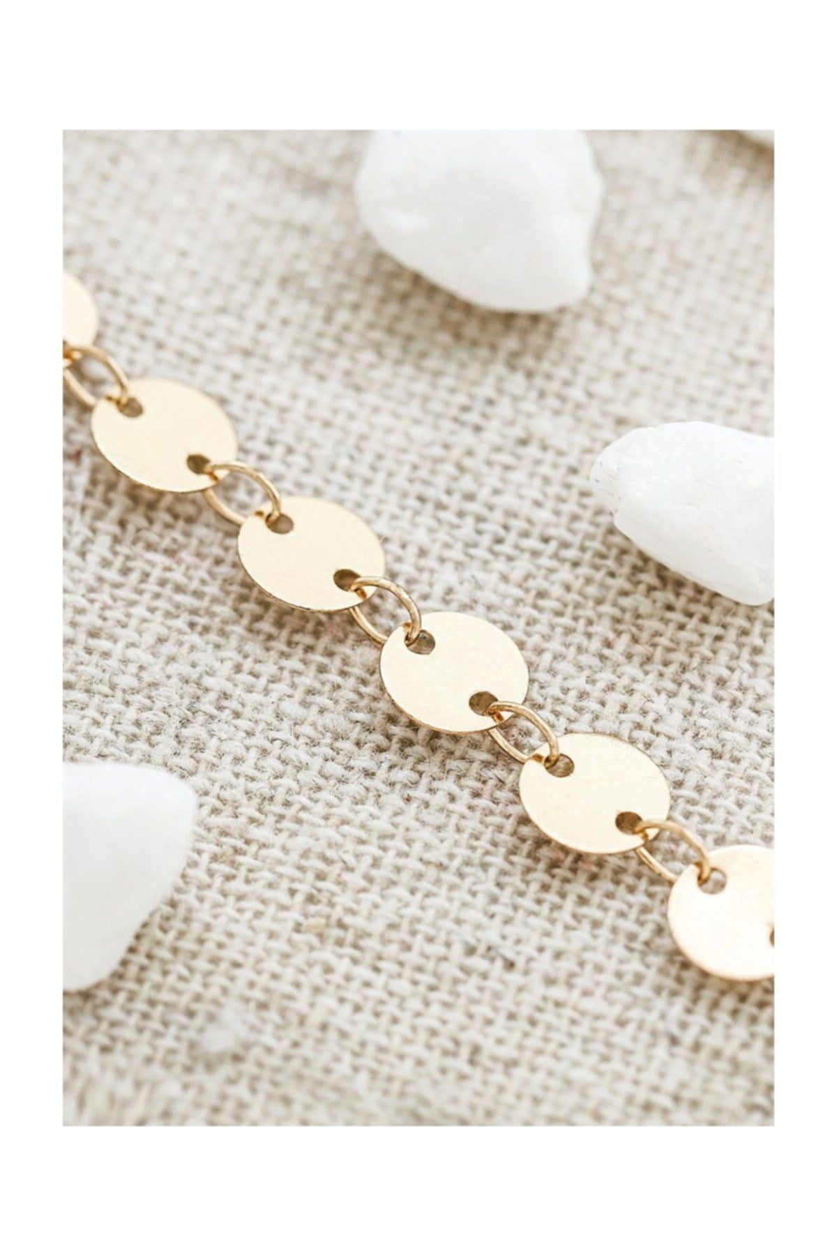 Toptan Shine Minik Pullu Zincir Kol Takısı Gold 5 Toptan Shine Minik Pullu Zincir Kol Takısı Gold - Görsel 3