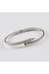 Toptan Unisex Burgu çivi bileklik gümüş renk