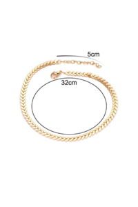 Toptan Happy yaprak Balık Sırtı Zincir Tasma Kolye Gold 12 dd231c96a00c438ea2f81e5048b7b10b-toptan taki