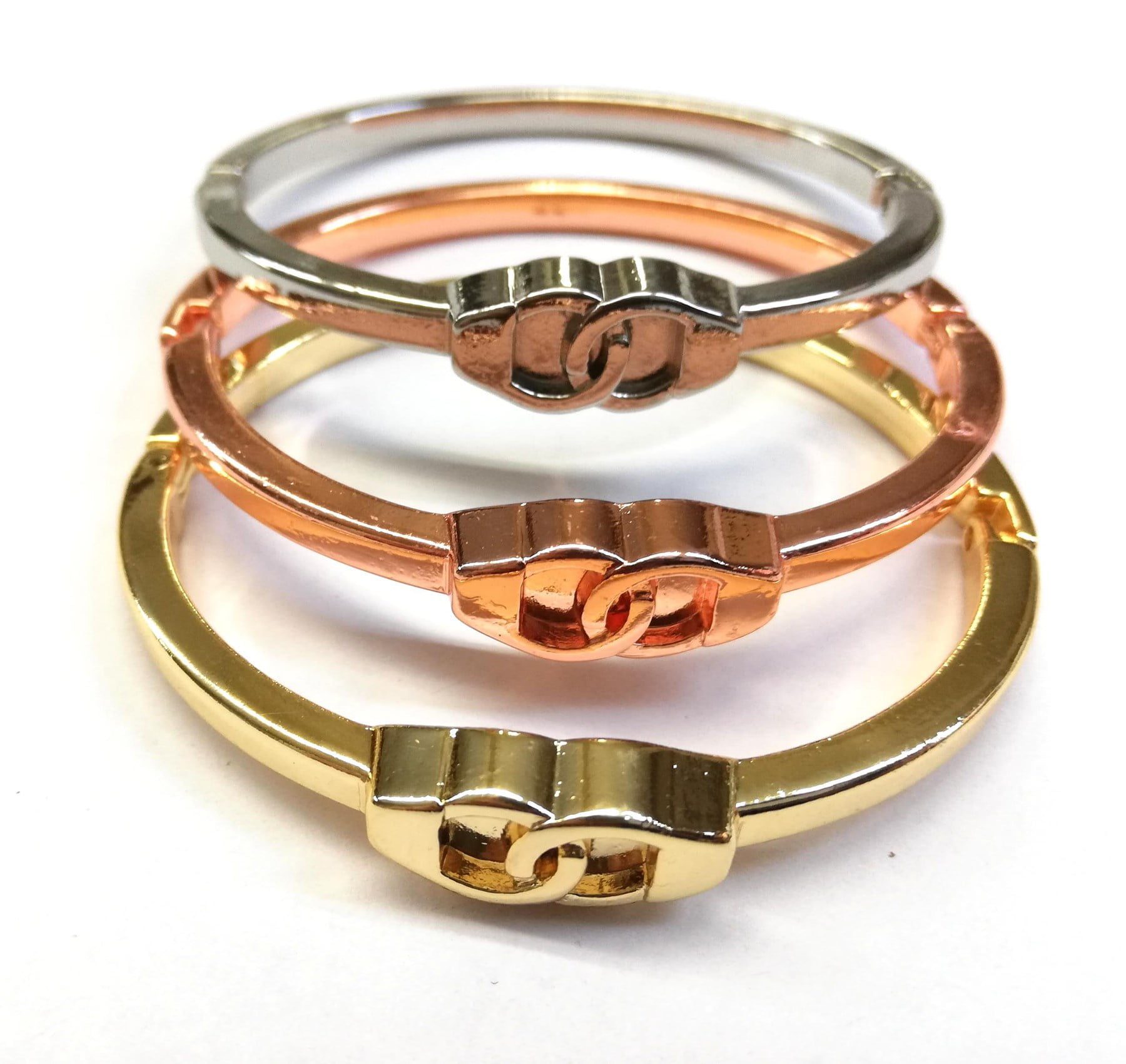 Toptan Unisex Kombin Kelepçe Desenli Bileklik Kelepçe Rose-Altin-Gümüş Renk 3 Toptan Unisex Kombin Kelepçe Desenli Bileklik Kelepçe Rose-Altin-Gümüş Renk