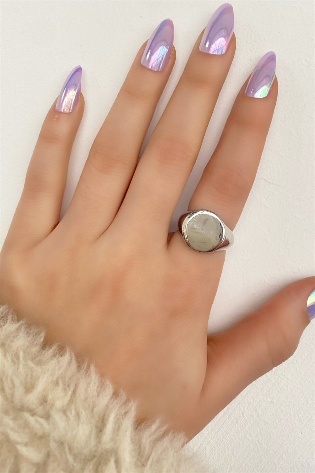 Toptan Unisex Kadın Gümüş Renk Ayarlanabilir Yuvarlak Şövalye Yüzük 5 Toptan Unisex Kadın Gümüş Renk Ayarlanabilir Yuvarlak Şövalye Yüzük - Görsel 3