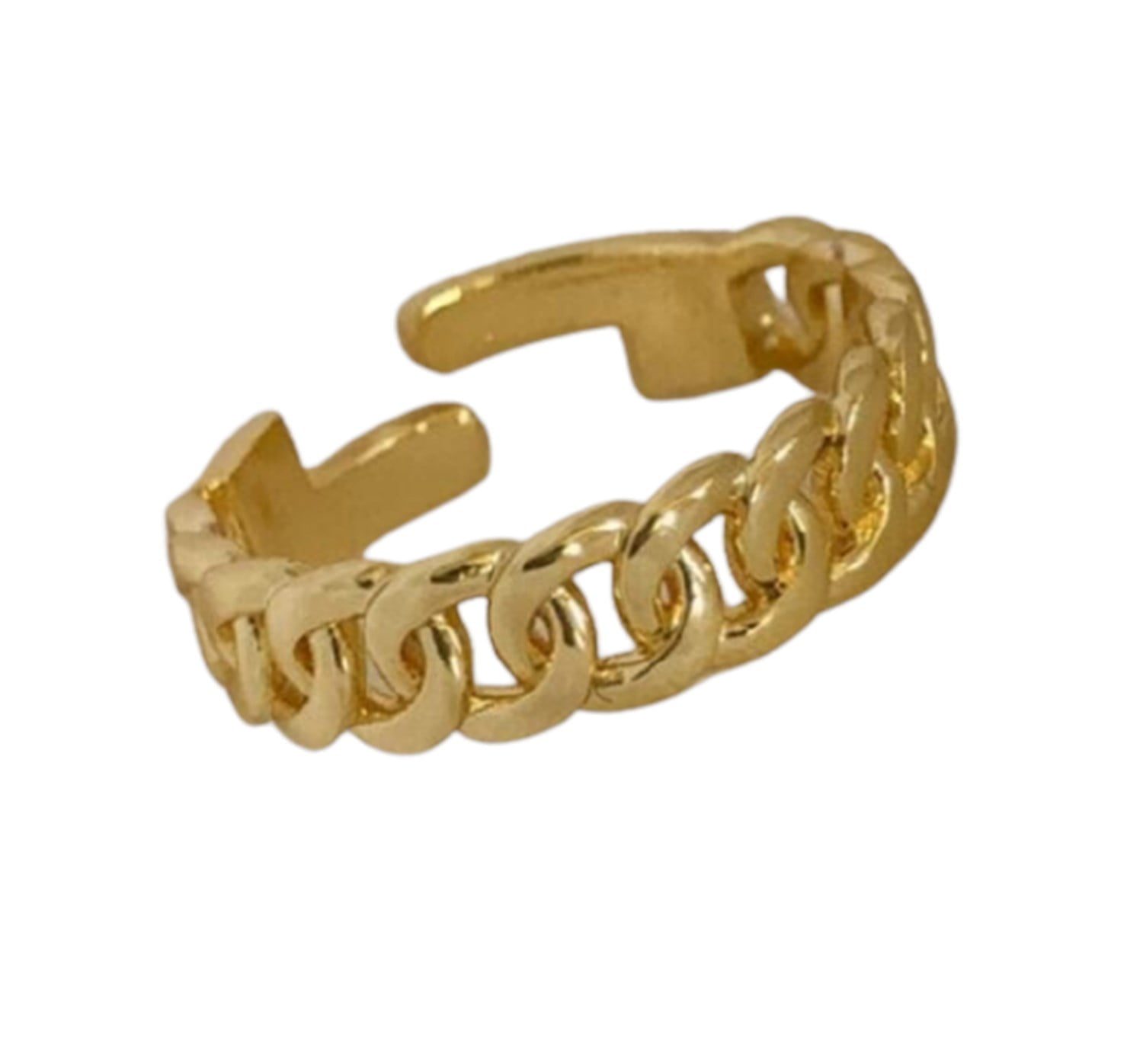 Toptan Kadın Altın Renk Ayarlanabilir Halat Yüzük 3 Toptan Kadın Altın Renk Ayarlanabilir Halat Yüzük