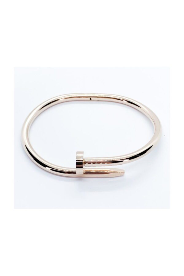 Toptan Unisex Çivi Cartier Modeli Rose Renk Alaşım Bayan Bileklik - Görsel 3