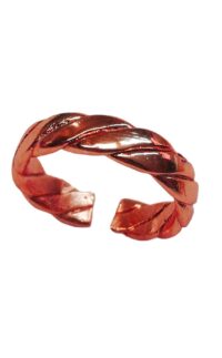 Toptan Kadın Rose Renk Kalın Burgu Yüzük