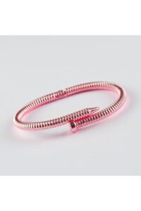 Toptan Burgu Çivi Bileklik Rose Renk