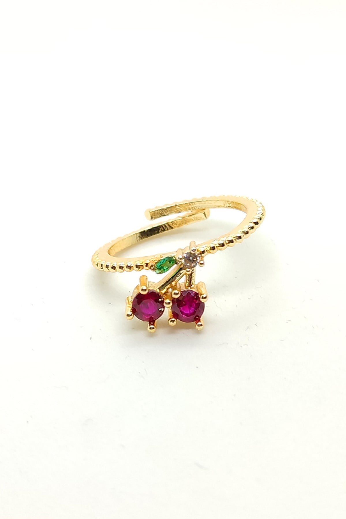 Toptan Kiraz Yüzük Ayarlanabilir Altın Kaplama Yüzük 3 Toptan Kiraz Yüzük Ayarlanabilir Altın Kaplama Yüzük