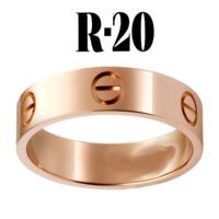 Toptan Kartier Düz Yüzük Rose Renk 20 Numara