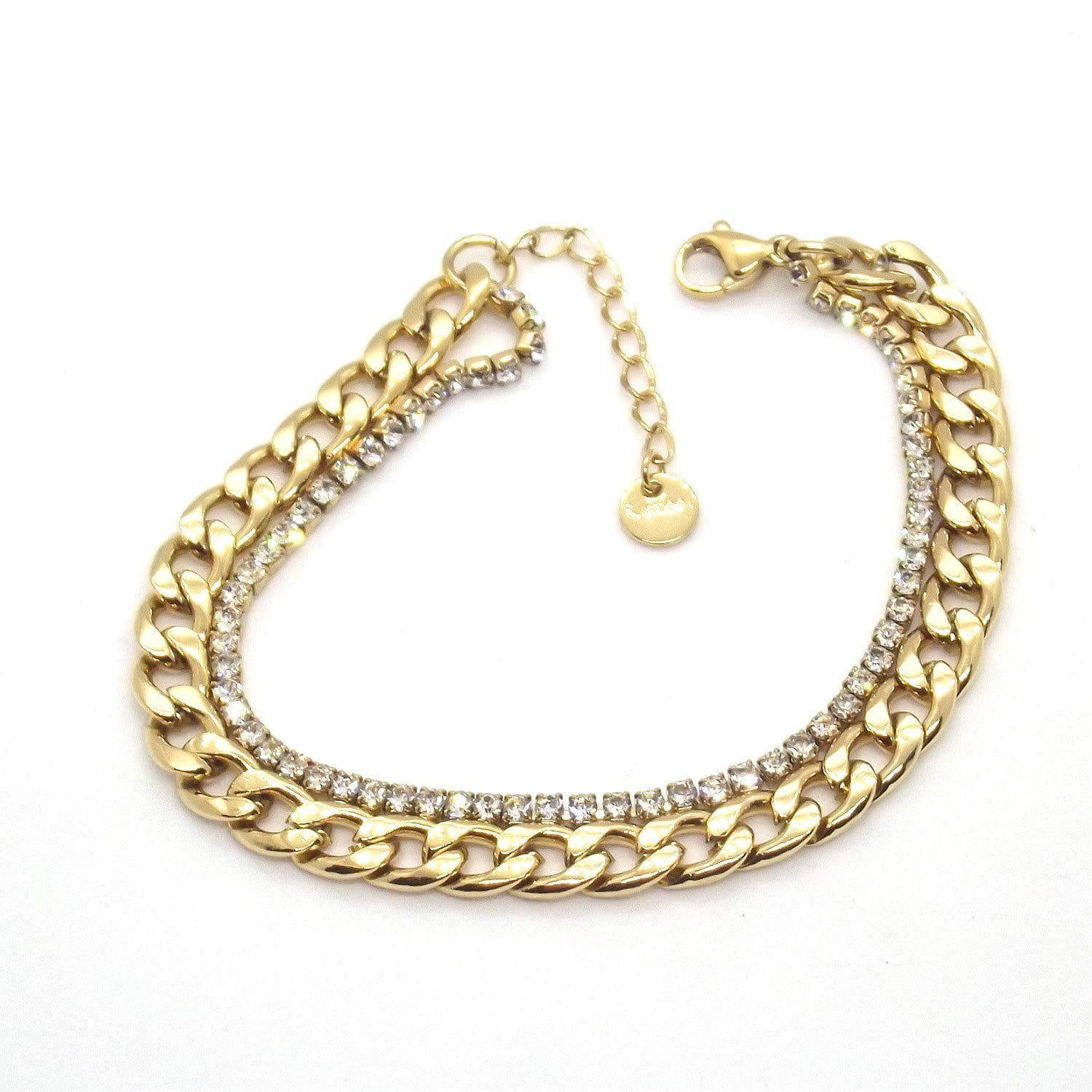 Toptan Altın Renk Çelik Cadena Su Yolu Bileklik Unisex 666 3 Toptan Altın Renk Çelik Cadena Su Yolu Bileklik Unisex 666