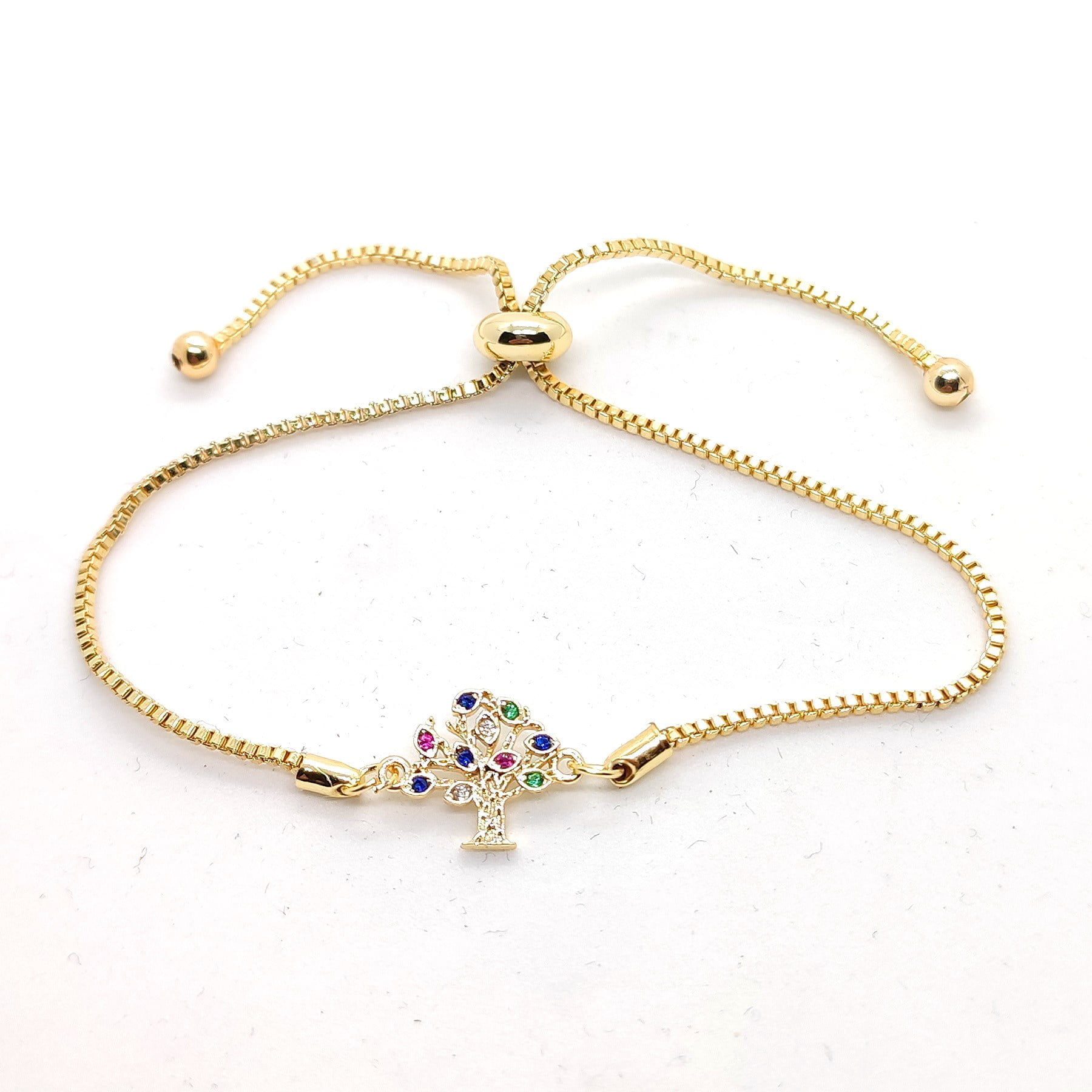 Toptan Altın Renk Zirkon Taşlı Hayat Ağacı Soy Ağacı Asansör Bileklik 3 Toptan Altın Renk Zirkon Taşlı Hayat Ağacı Soy Ağacı Asansör Bileklik