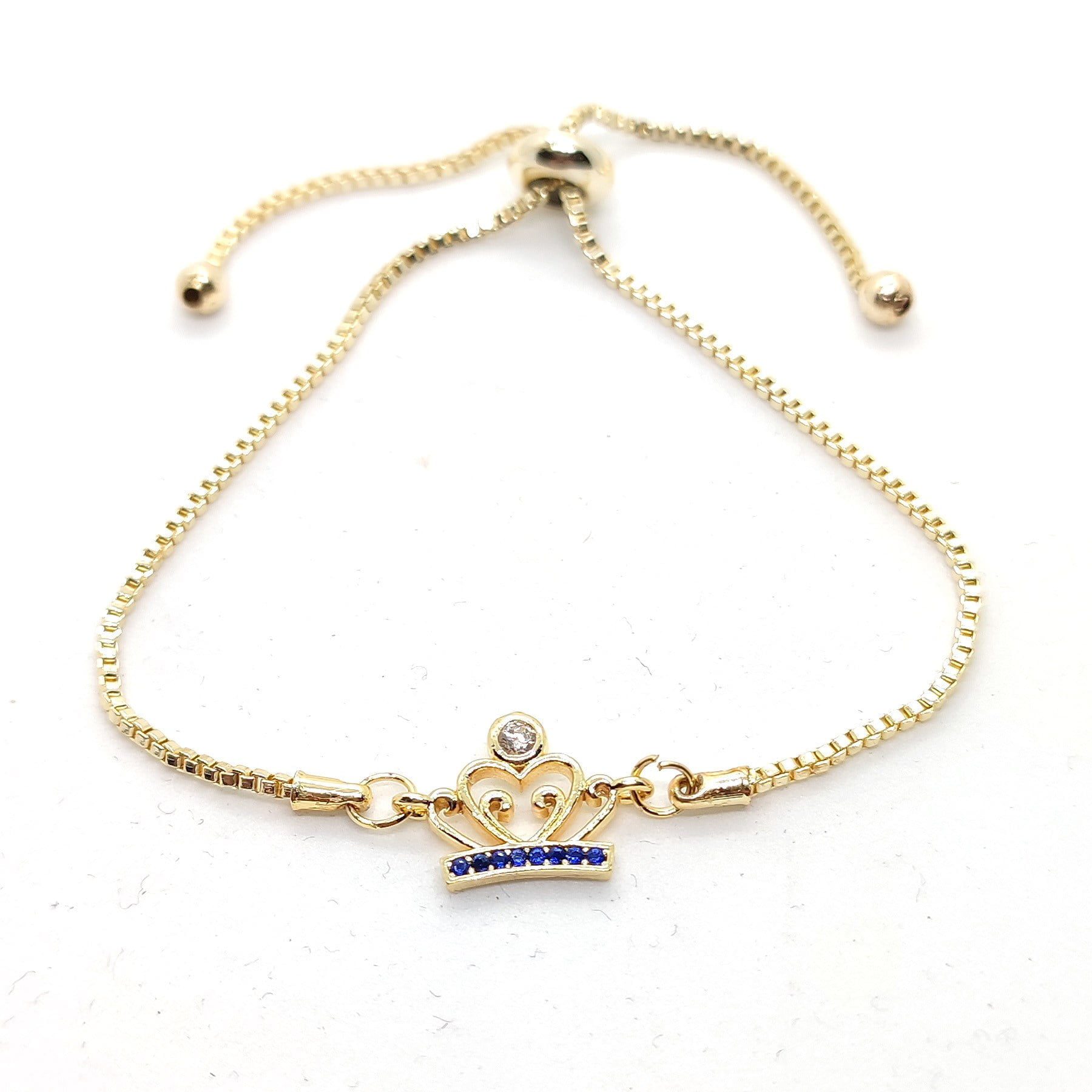 Toptan Altın Renk Zirkon Taşlı Az Taşlı Kral Taçı Asansör Bileklik 3 Toptan Altın Renk Zirkon Taşlı Az Taşlı Kral Taçı Asansör Bileklik