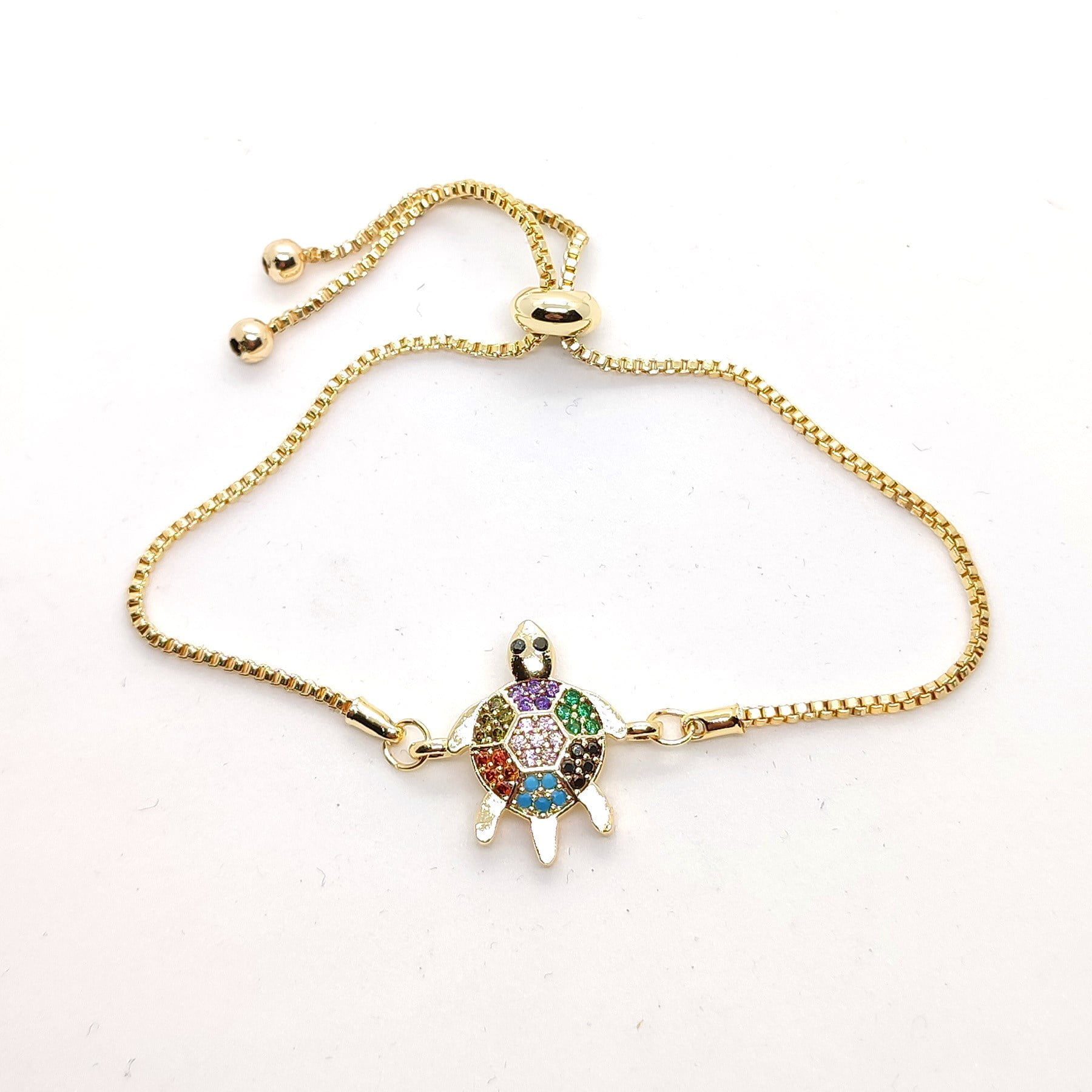 Toptan Altın Renk Zirkon Taşlı Kaplumbağa Asansör Bileklik 3 Toptan Altın Renk Zirkon Taşlı Kaplumbağa Asansör Bileklik