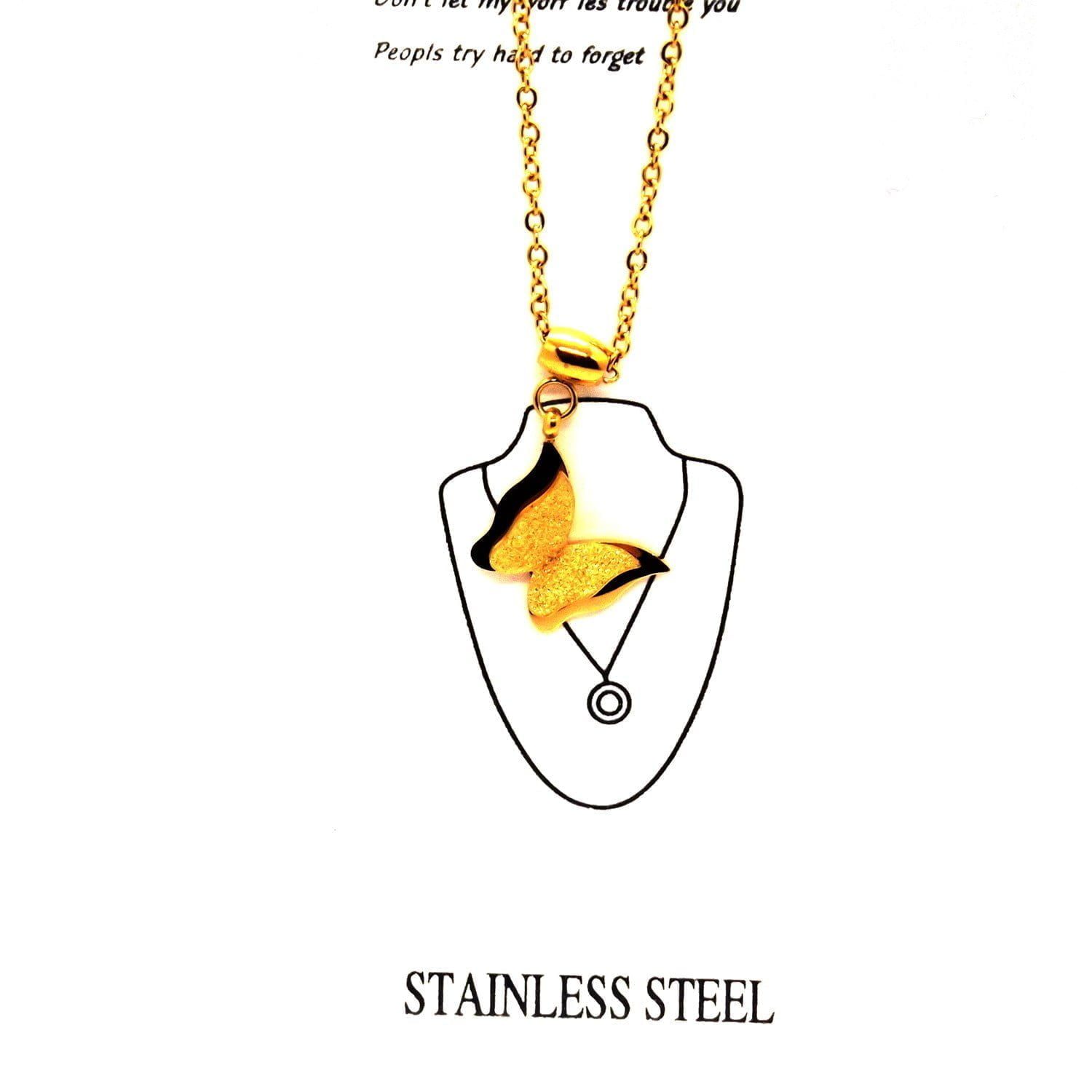 Toptan Altın Renk Çelik Kelebek Model Çok Taşlı Kolye 697 5 Toptan Altın Renk Çelik Kelebek Model Çok Taşlı Kolye 697 - Görsel 3