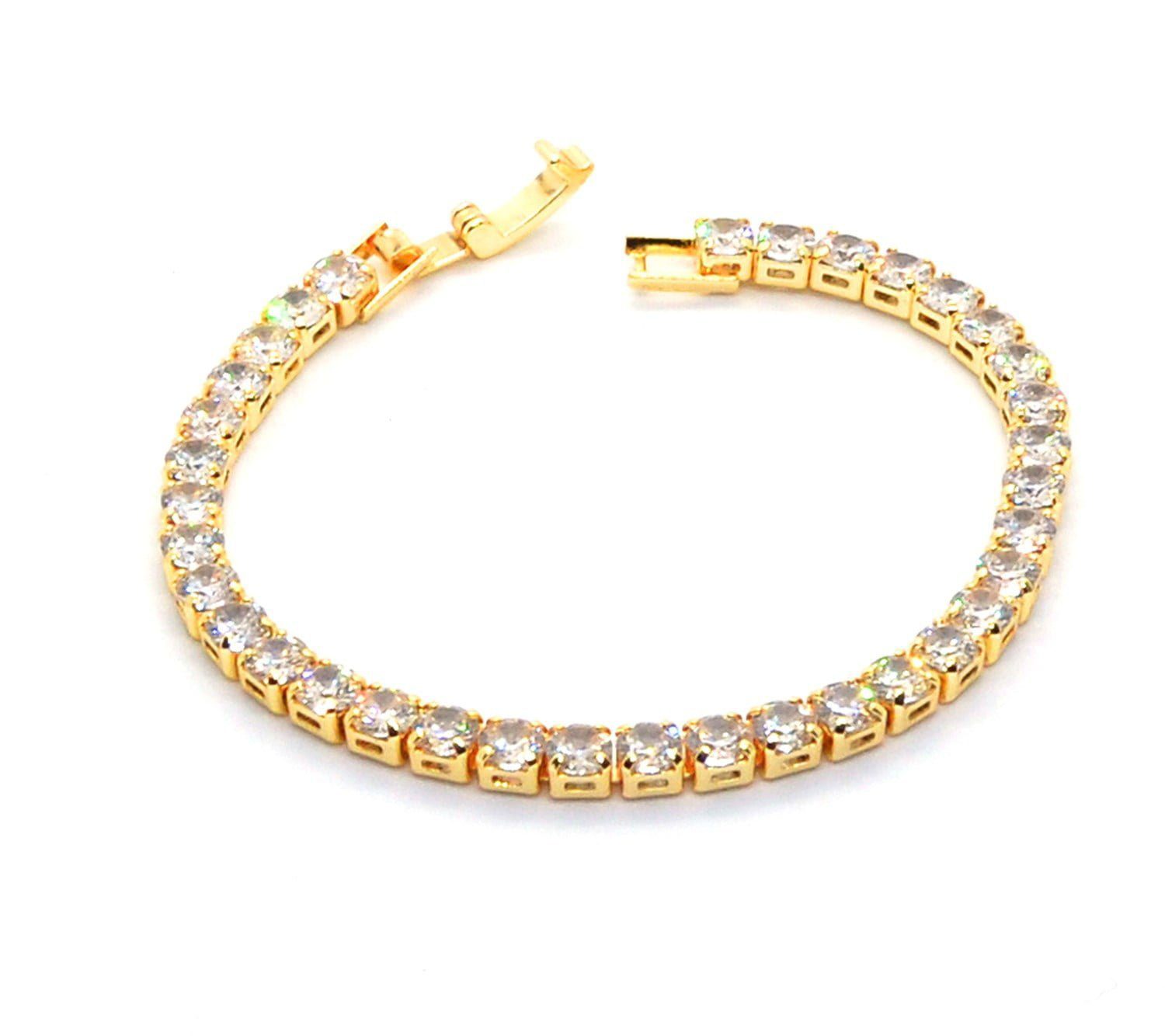 Toptan Altın Renk Zirkon Taşlı Su Yolu Bileklik 765 3 Toptan Altın Renk Zirkon Taşlı Su Yolu Bileklik 765