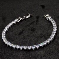 Toptan Gümüş Renk Zirkon Taşlı Su Yolu Bileklik 764 8 5f36453e53164757815cc999b415a789-toptan taki