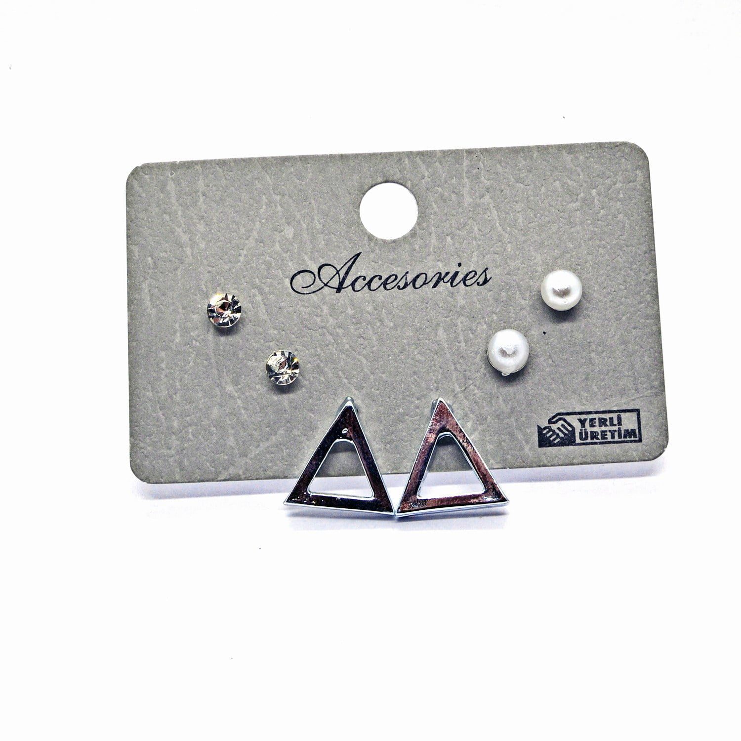 Toptan Gümüş Renk Kombin Küpe Üçgen 985 5 Toptan Gümüş Renk Kombin Küpe Üçgen 985 - Görsel 3
