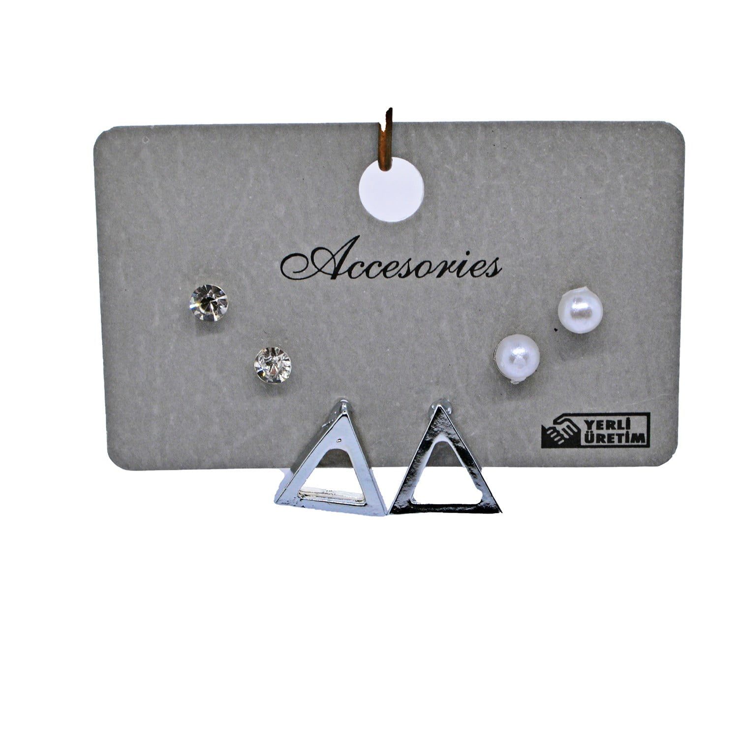 Toptan Gümüş Renk Kombin Küpe Üçgen 985 14 998e2e75e80a441aad7a7d4faf0b0512-toptan taki