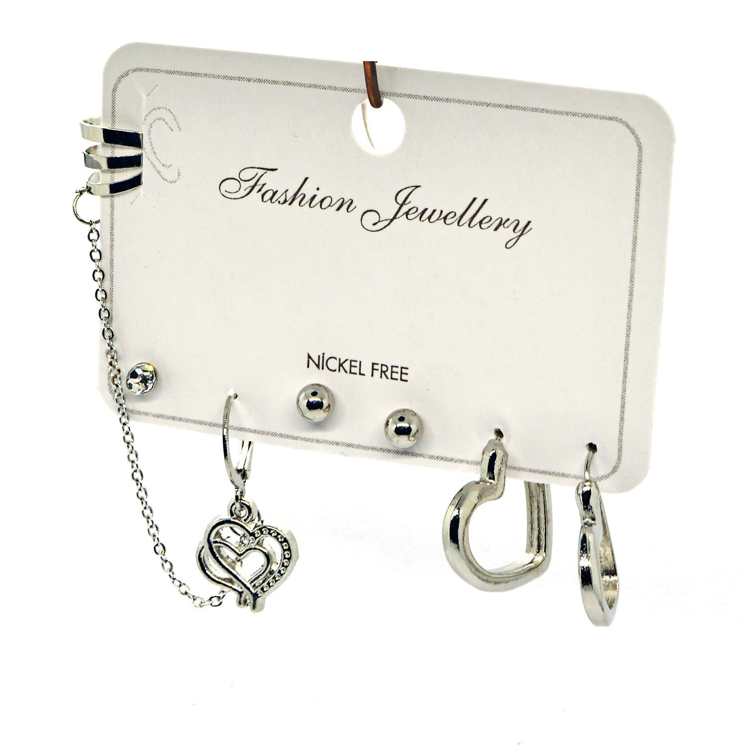 Toptan Gümüş Renk Kombin Küpe Kalp 1002 5 Toptan Gümüş Renk Kombin Küpe Kalp 1002 - Görsel 3