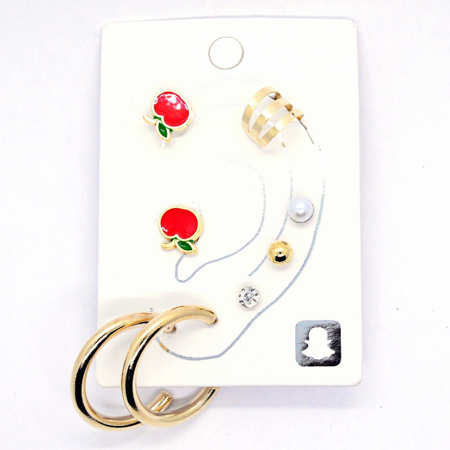 Toptan Altın Renk Kombin Küpe Elma Halka - 1021 11 eb6d424300db4e5fac97389009ed8ac0-toptan taki