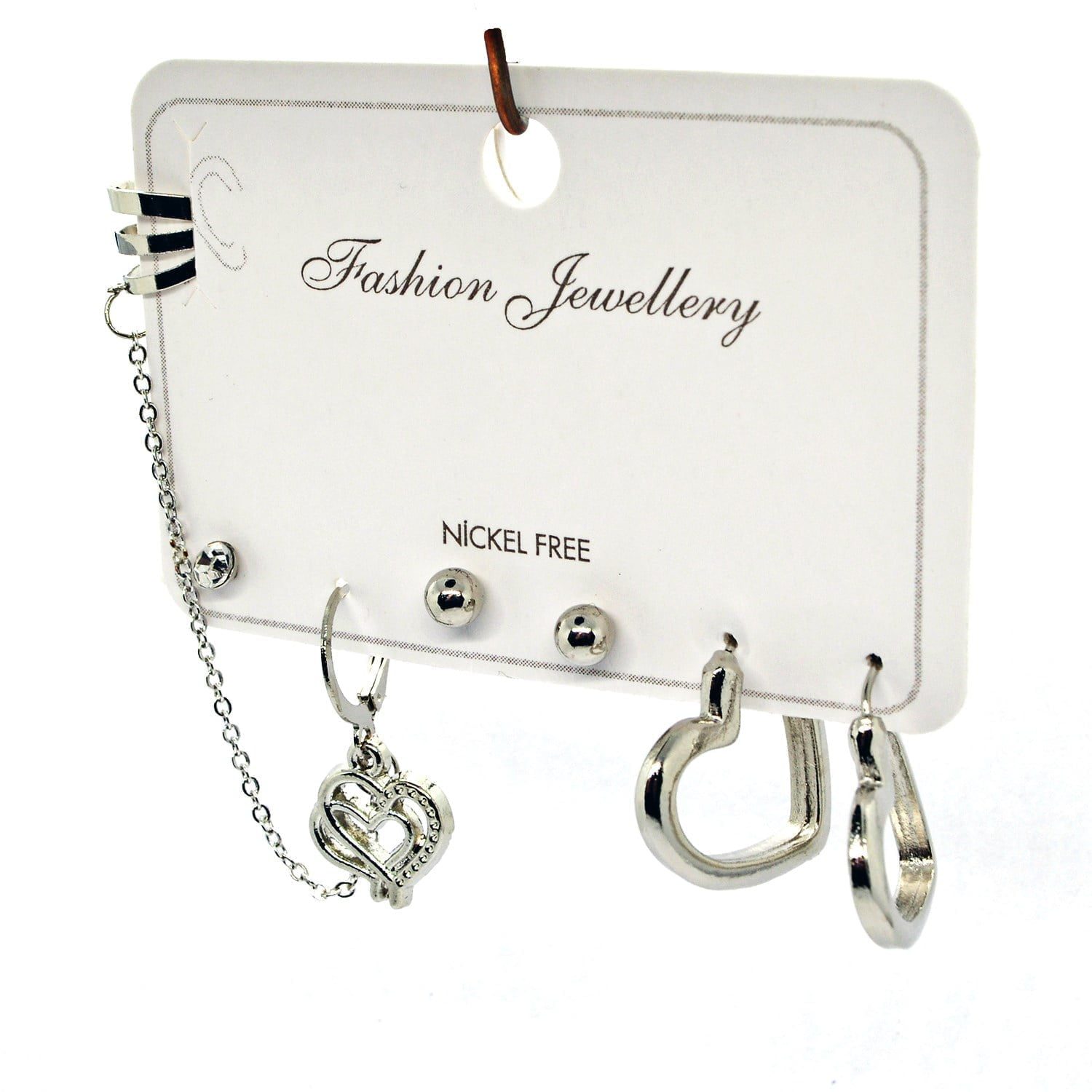 Toptan Gümüş Renk Kombin Küpe Kalp 1002 6 Toptan Gümüş Renk Kombin Küpe Kalp 1002 - Görsel 4