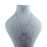 Alternative view of Toptan Rose  Renk Zirkon  Göz Desenli Kadın Kolye -  1061