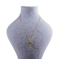 Toptan Altın Renk Zirkon Göz Desenli Kadın Kolye - 1060 5 ce8a3a10141641668fab06a4f34673f7-toptan taki