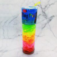 Toptan Kırmızı Pembe Turuncu Sarı Yeşil  Saç Örgü Lastiği  - 1221