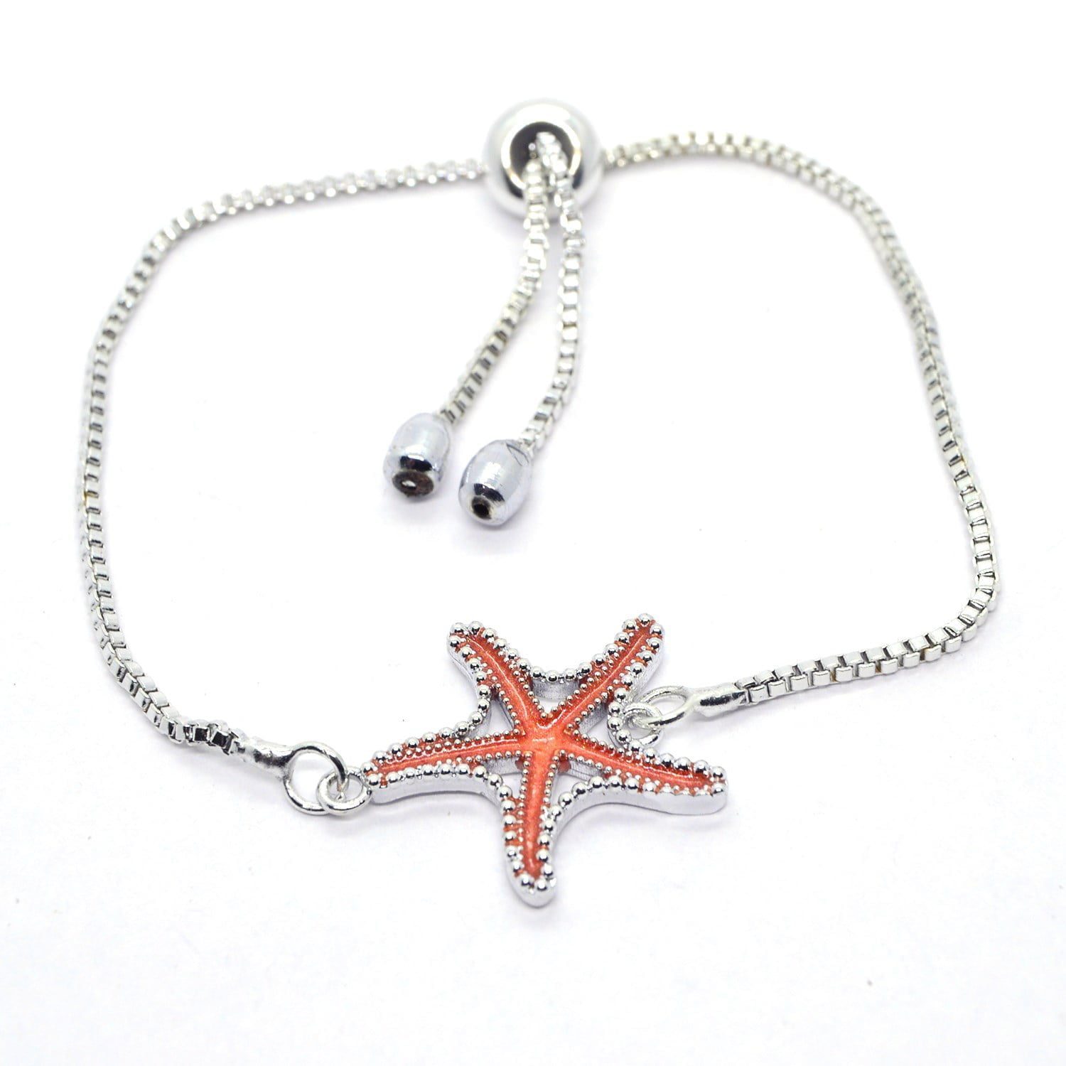 Toptan Gümüş Renk Zirkon Taşlı Kırmızı Mineli Deniz Yıldızı Asansör Bileklik 1106 3 Toptan Gümüş Renk Zirkon Taşlı Kırmızı Mineli Deniz Yıldızı Asansör Bileklik 1106