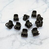 Toptan Siyah 10 Adet Ufak  Mandal Toka - 1225