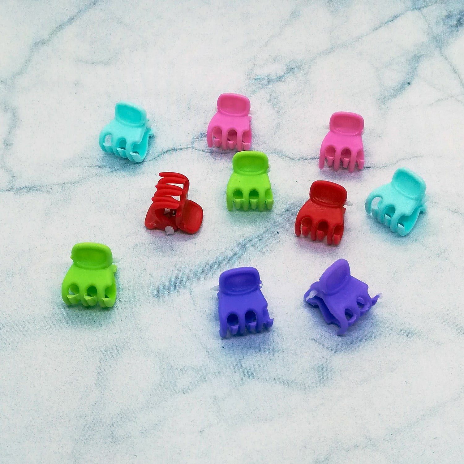 Toptan Renkli 10 Adet Ufak Mandal Toka - 1226 3 Toptan Renkli 10 Adet Ufak Mandal Toka - 1226