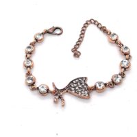 Toptan Antik Bakır Renk Şemazen Su Yolu Bileklik - 1143