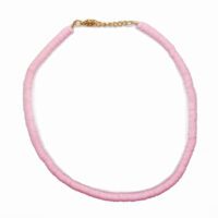 Toptan Pudra Pembesi  Renk Fimo Boncuk Kolye - 1170