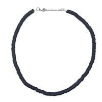 Toptan Lacivert Renk Fimo Boncuk Kolye - 1171