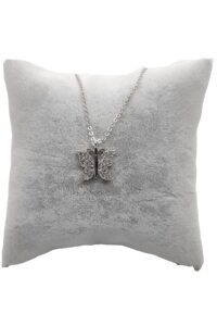 Toptan Gümüş Renk Zirkon Taşlı Kolye Kelebek Kolye - 1099 5 f125ffada3d94c66964360cbceb5b86a-toptan taki