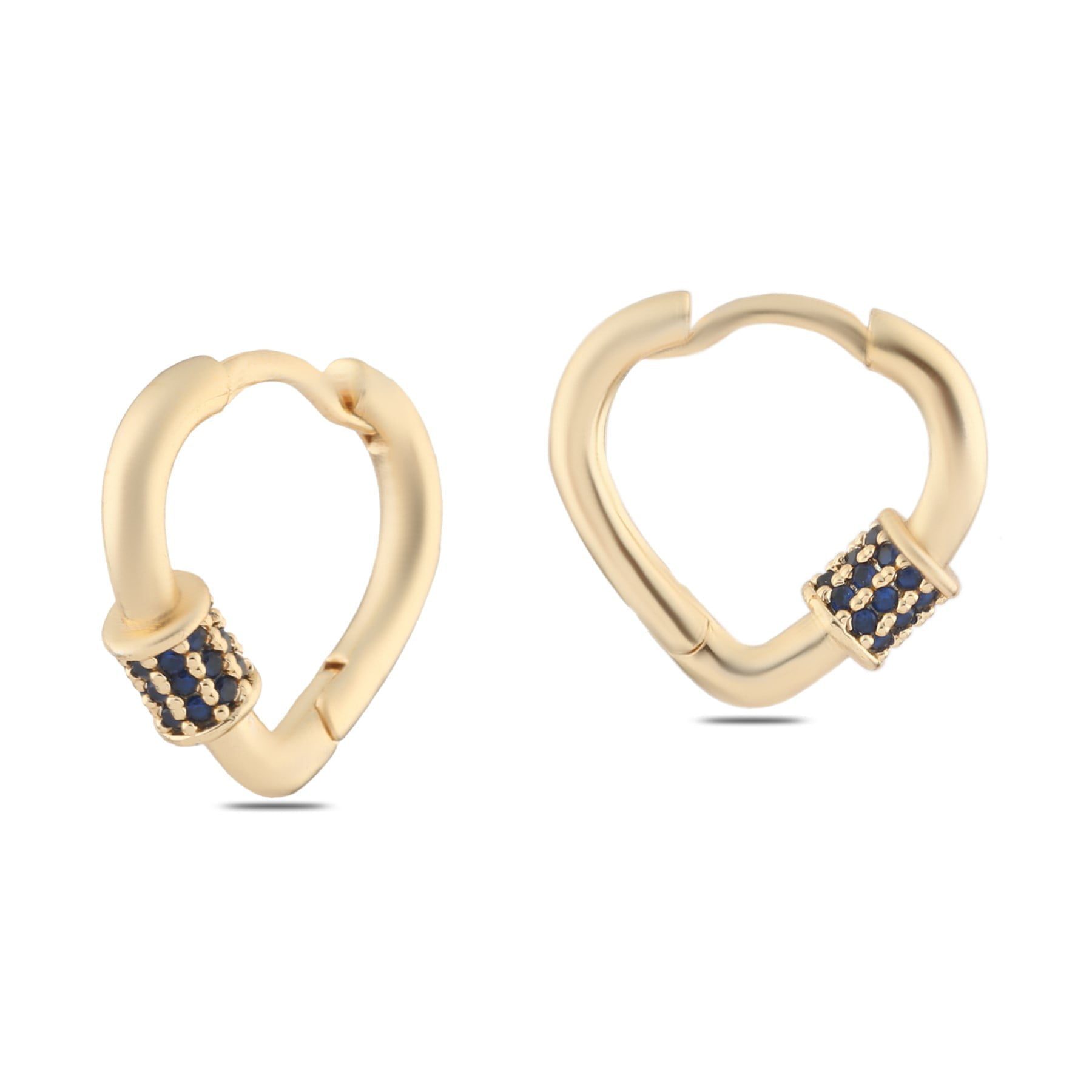 Toptan Altın Renk Mengeç Zirkon Küpe - 1262 4 Toptan Altın Renk Mengeç Zirkon Küpe - 1262 - Görsel 2