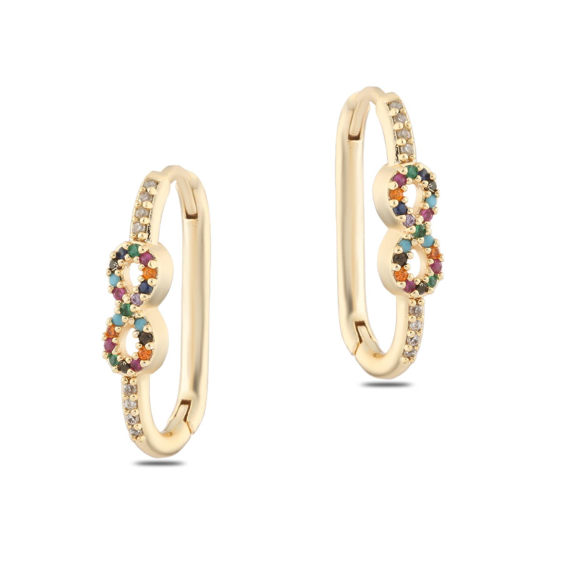 Toptan Altın Renk Zirkon Küpe - 1367 3 Toptan Altın Renk Zirkon Küpe - 1367