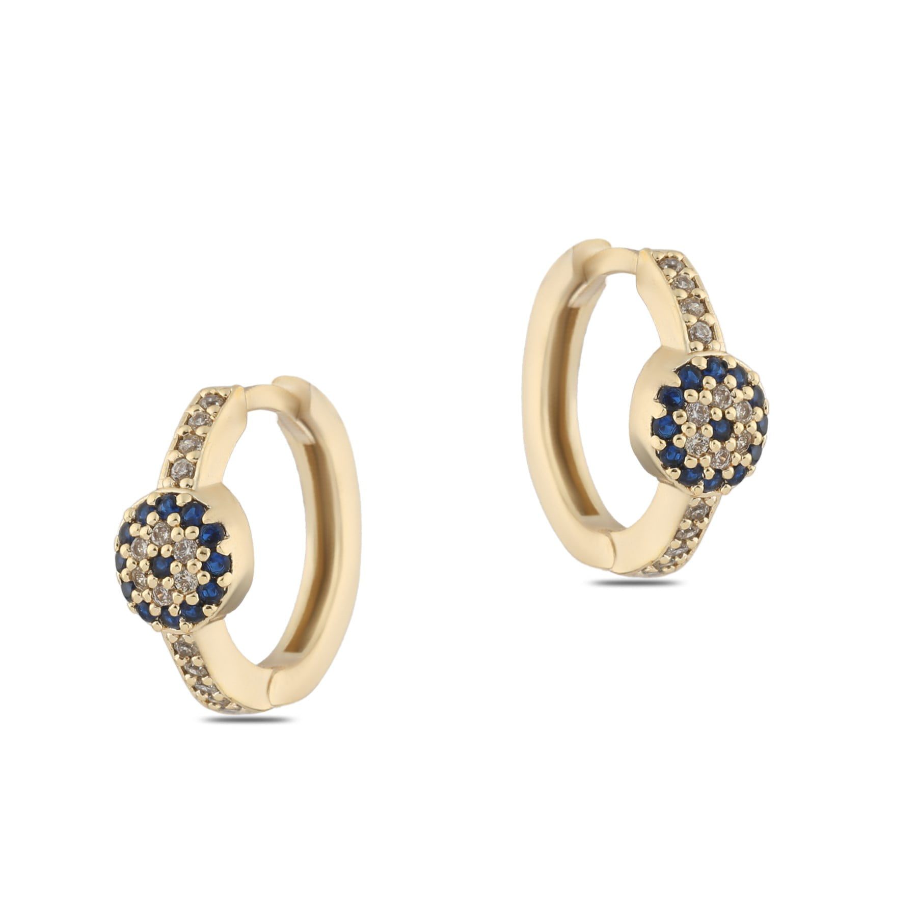 Toptan Altın Renk Zirkon Küpe - 1371 3 Toptan Altın Renk Zirkon Küpe - 1371