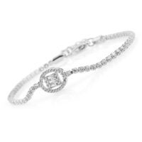 Toptan Gümüş Renk Zirkon Bileklik - 1306 5 76d1b9936d514bed97f993b220ad1559-toptan taki