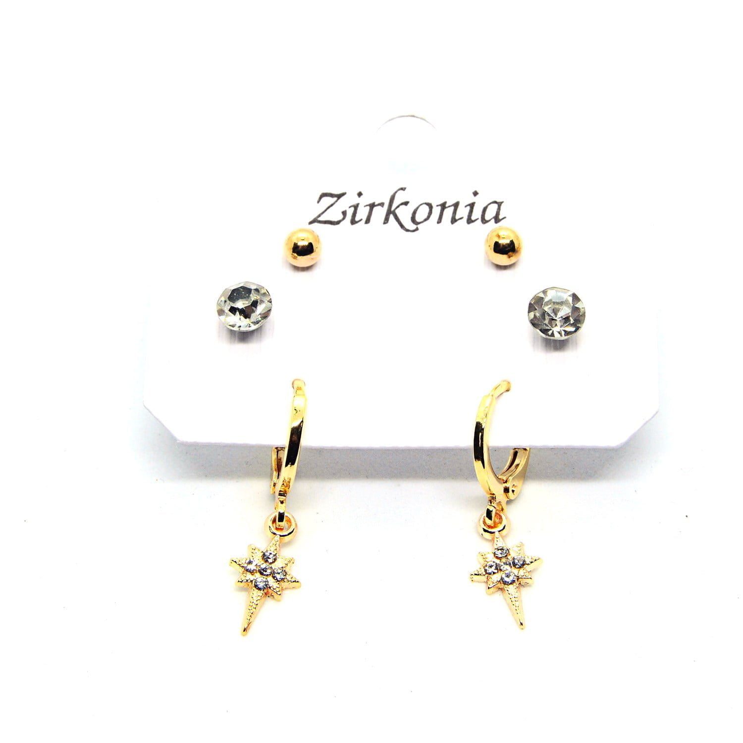 Toptan Altın Renk Kuyruklu Yıldız Zirkon Küpe - 1079 2 Toptan Altın Renk Kuyruklu Yıldız Zirkon Küpe - 1079