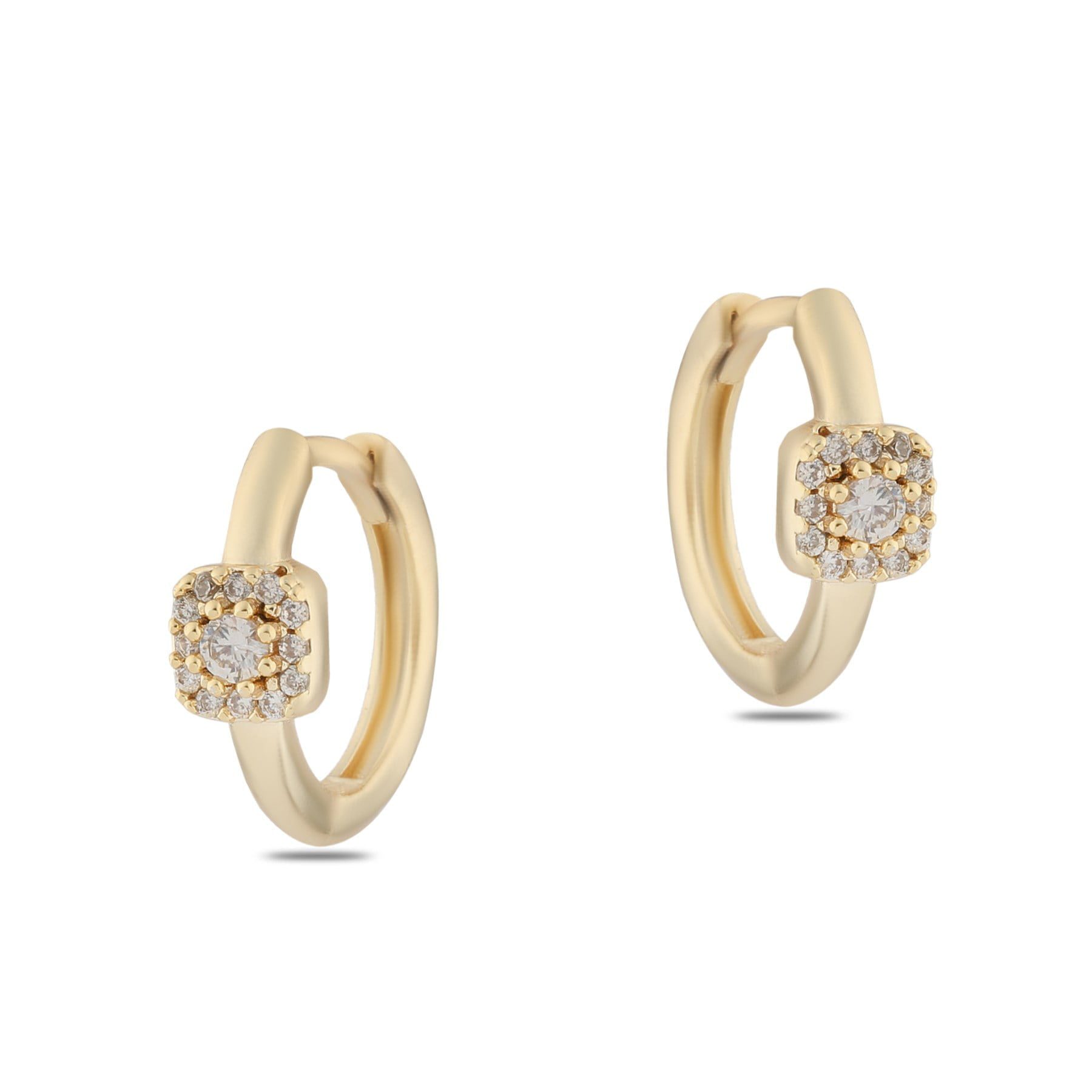 Toptan Altın Renk Zirkon Küpe - 1375 3 Toptan Altın Renk Zirkon Küpe - 1375