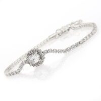 Toptan Gümüş Renk Zirkon Bileklik - 1286 5 a6c6ca6e0db94ed28516eb0452f5c192-toptan taki