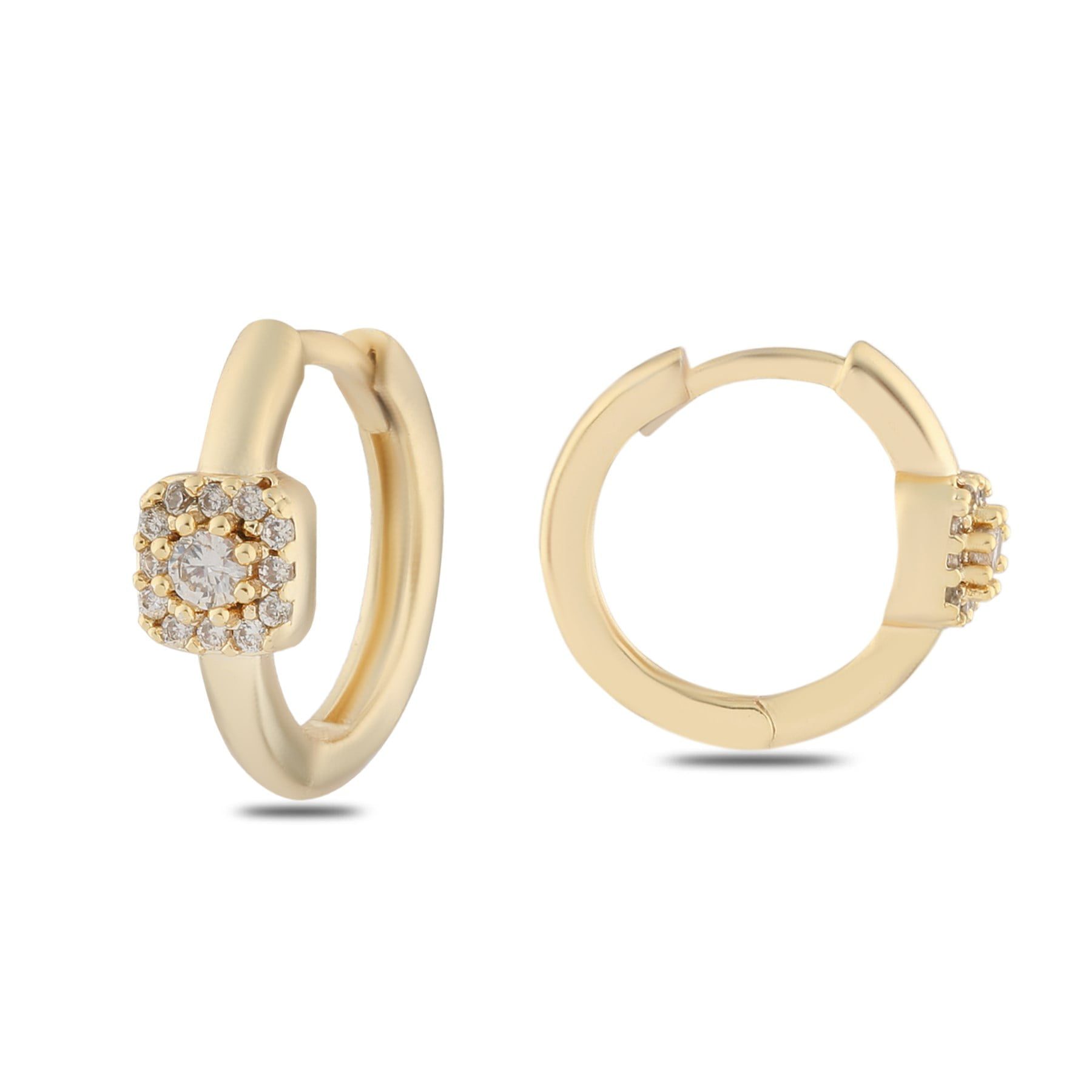 Toptan Altın Renk Zirkon Küpe - 1375 4 Toptan Altın Renk Zirkon Küpe - 1375 - Görsel 2