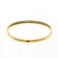 Toptan Altın Renk Taşlanmış Düz Unisex Çelik Kelepçe Bileklik - 1542 5 031ed2283d2b472ab46368c9451b438c-toptan taki