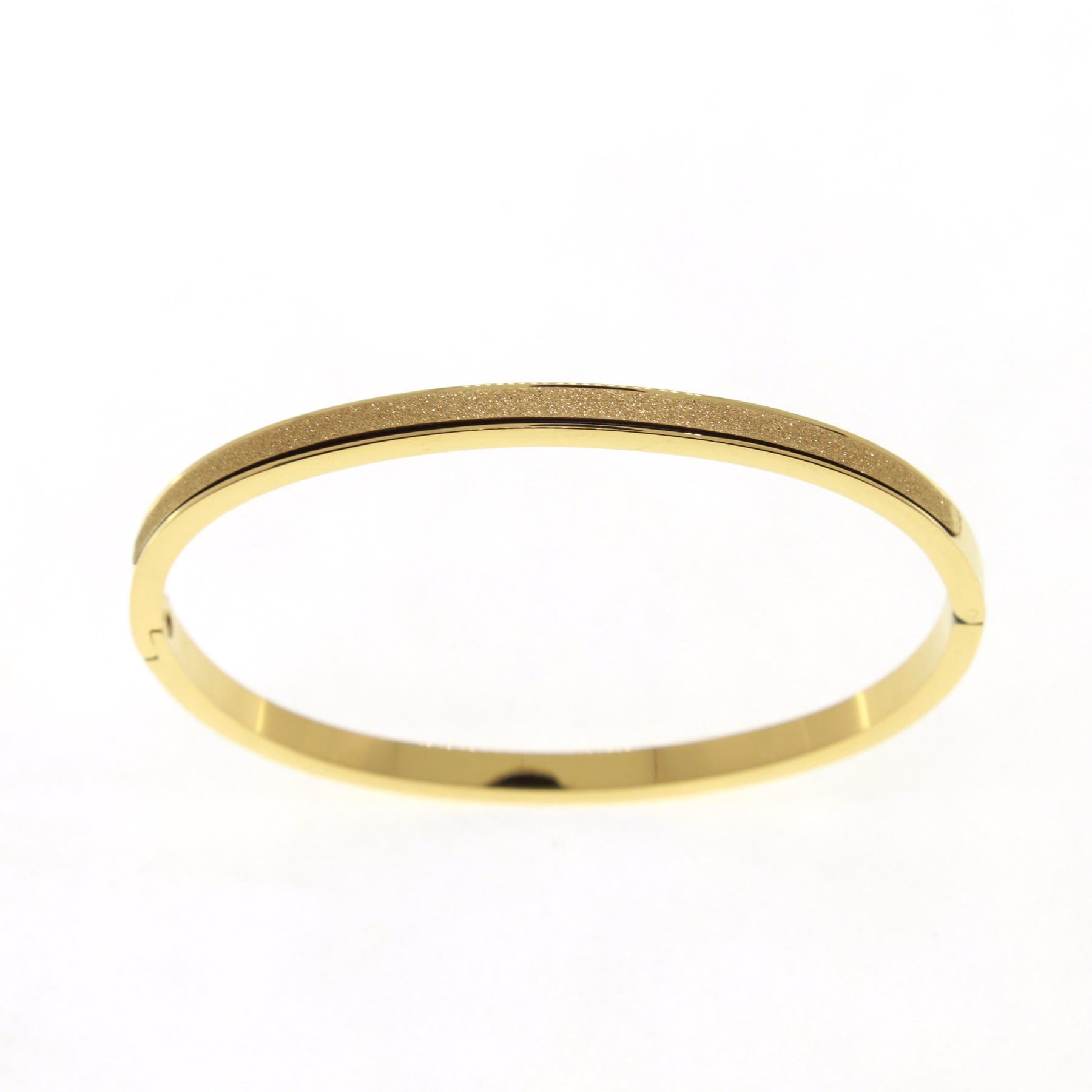 Toptan Altın Renk Taşlanmış Düz Unisex Çelik Kelepçe Bileklik - 1542 4 Toptan Altın Renk Taşlanmış Düz Unisex Çelik Kelepçe Bileklik - 1542 - Görsel 2