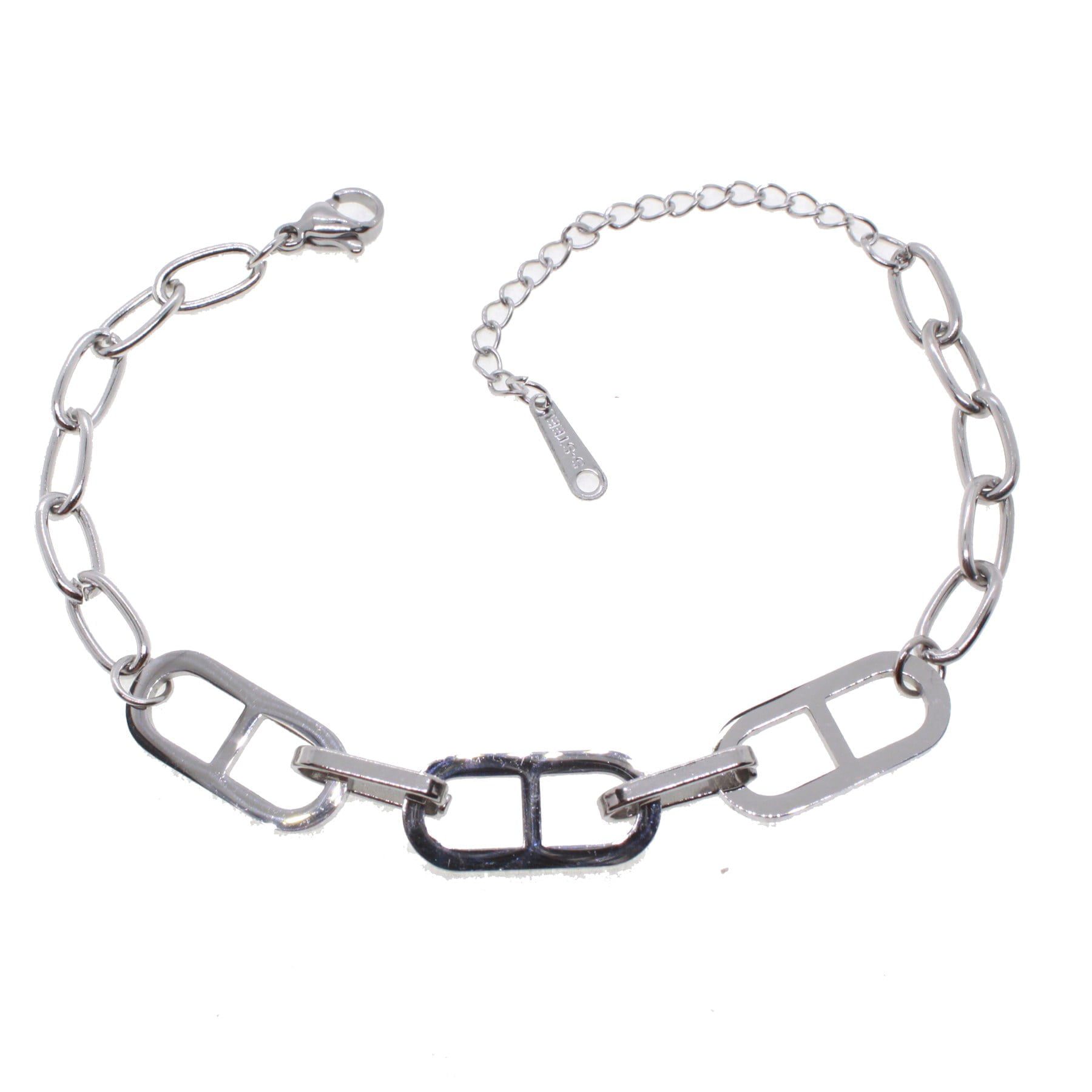 Toptan Gümüş Renk Sekiz Dikdörtgen Unisex Model Çelik Bileklik - 1649 4 Toptan Gümüş Renk Sekiz Dikdörtgen Unisex Model Çelik Bileklik - 1649 - Görsel 2