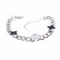 Toptan Gümüş Renk Cadena Yonca Model Çelik Bileklik - 1663 5 6c0a85421dd34b338a0ea31a52eaf040-toptan taki