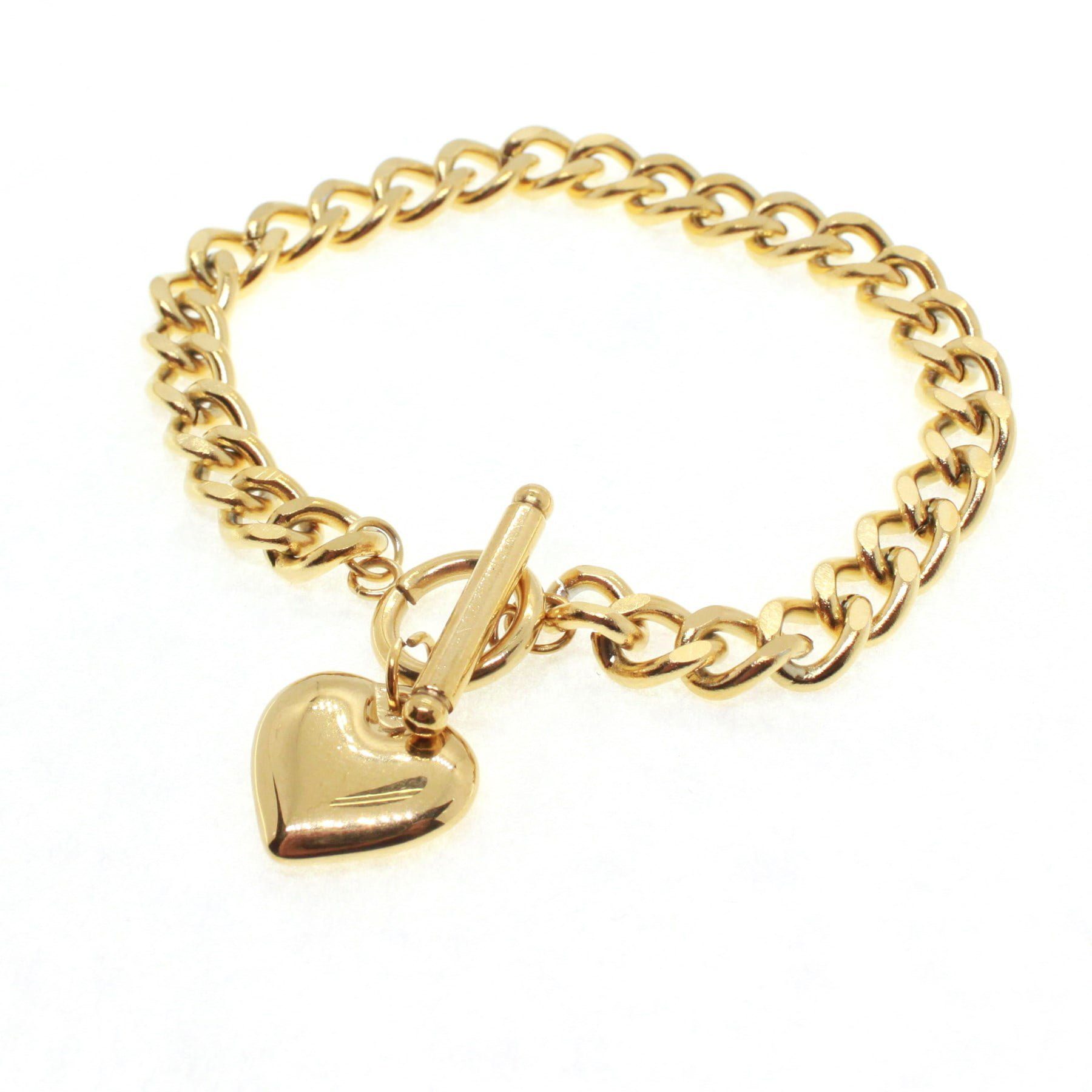 Toptan Altın Renk Kalp Model Çelik Bileklik - 1646 4 Toptan Altın Renk Kalp Model Çelik Bileklik - 1646 - Görsel 2